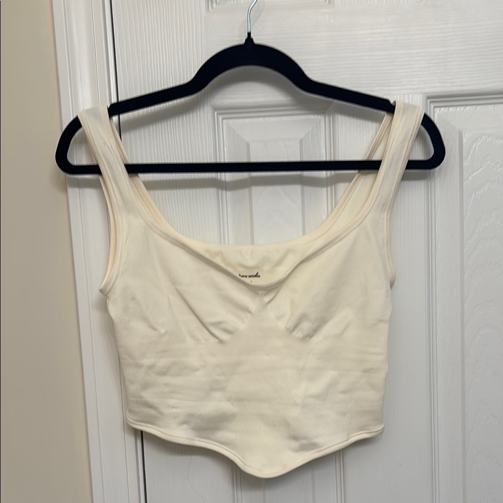 NWOT Free People Out From Under cropped tank, size XL